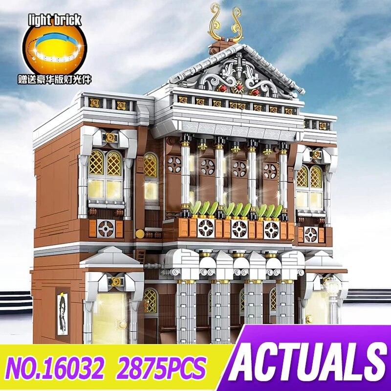 Mould King 16032 the Concert Hall with Light Architecture Building Blocks City Model Toys for - MOULD KING Block