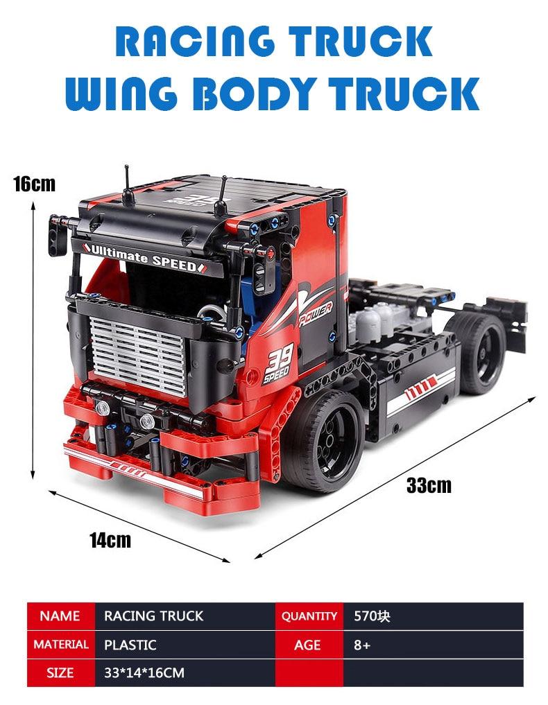 MOULD KING 15002 The Red Racing Remote Control Truck