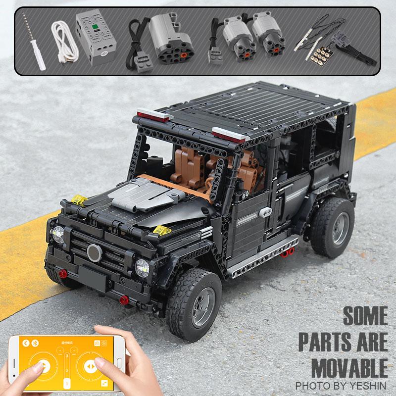 Mould King 13068 13070 RC 1:10 Benz G65 with LED