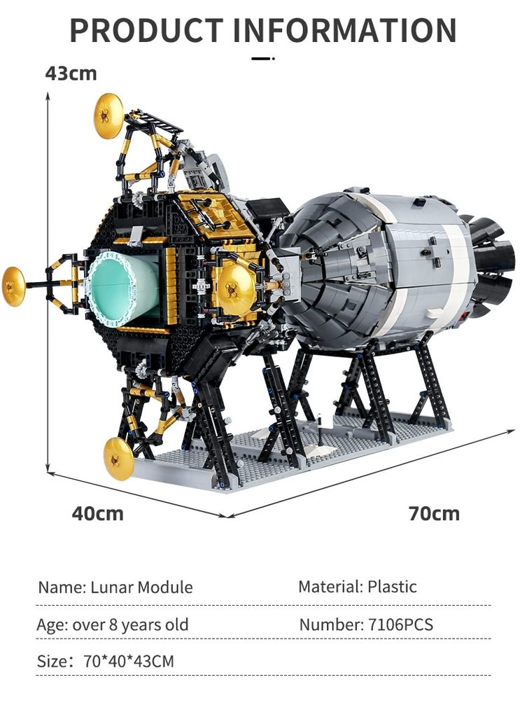 Mould King 21006 APOLLO 11 Spacecraft