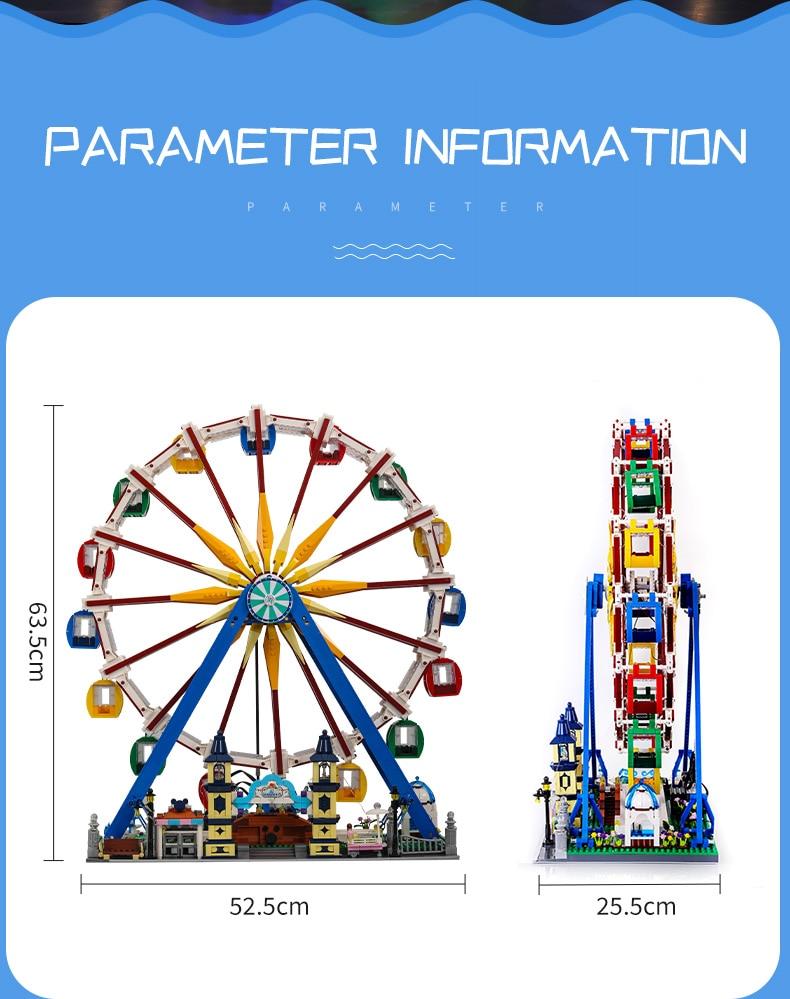 Mould King 11006 Ferris Wheel with Lights