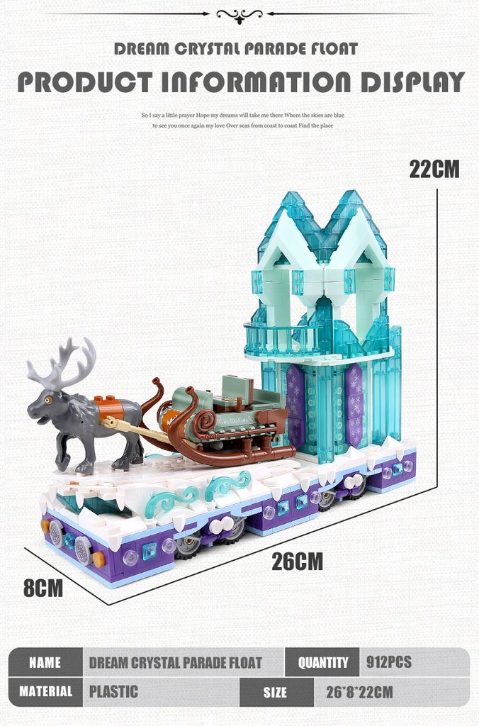 MOULD KING 11002 Snow World Princess Fantasy Winter Village