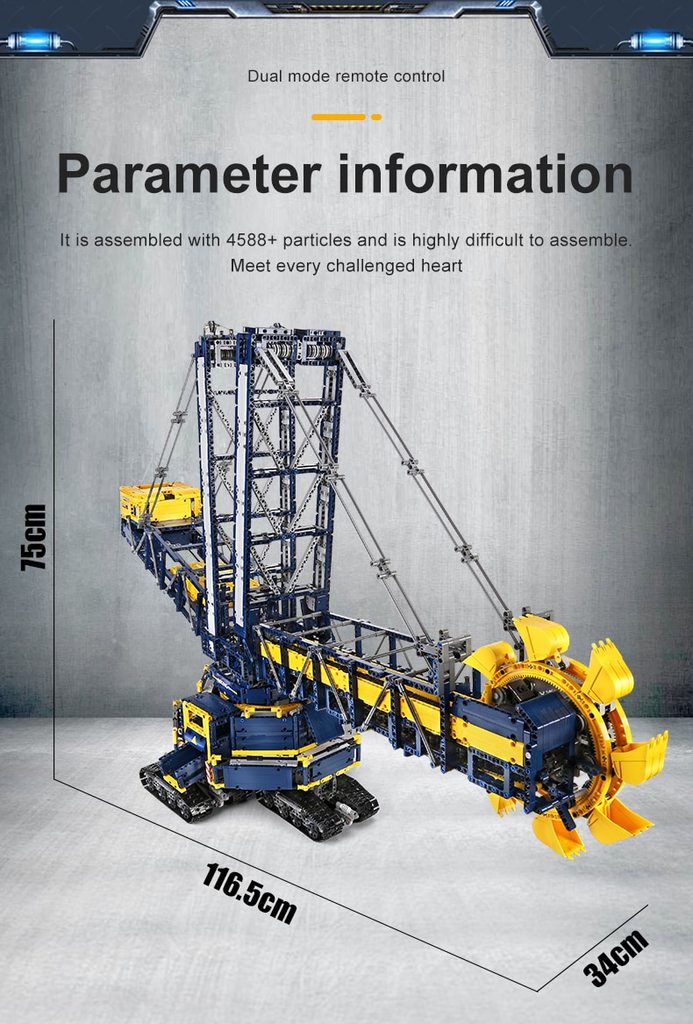 MOULD KING 17006 Bucket Wheel Excavator - LEPIN LEPIN Store