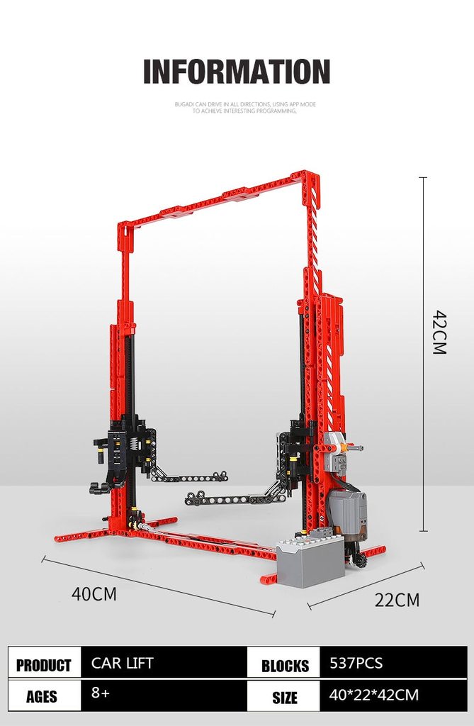 MOULDKING 13053 MOC-3054 Double Column Car Lift 1:8