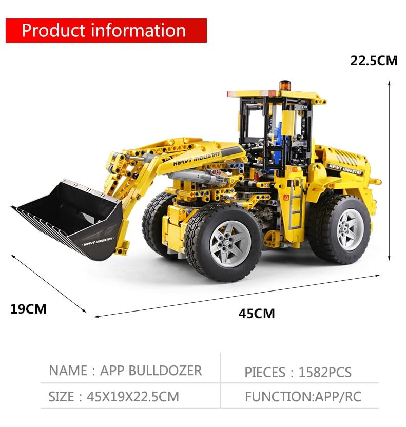 MOULD KING 13122 Volvo L350F Wheel Loader Bulldozer