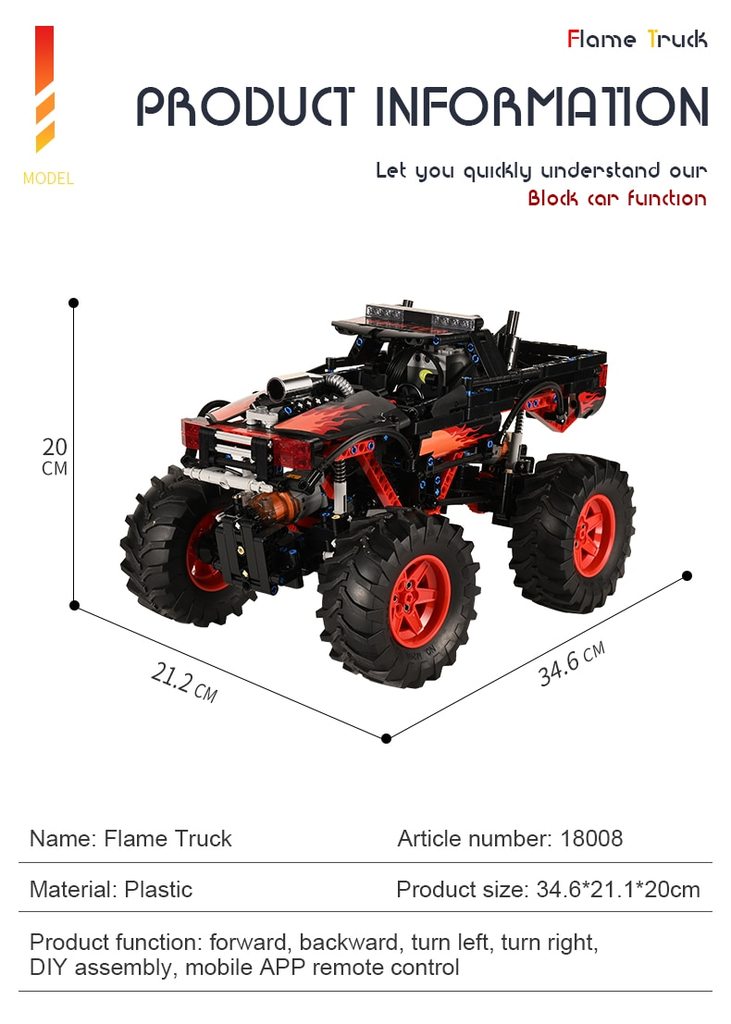 MOULD KING 18008 Flame Monster