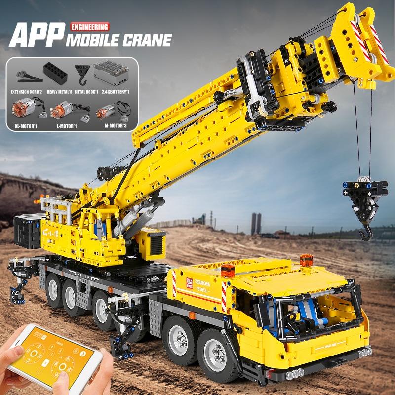 MOULD KING 17013H RC Yellow GMK Crane