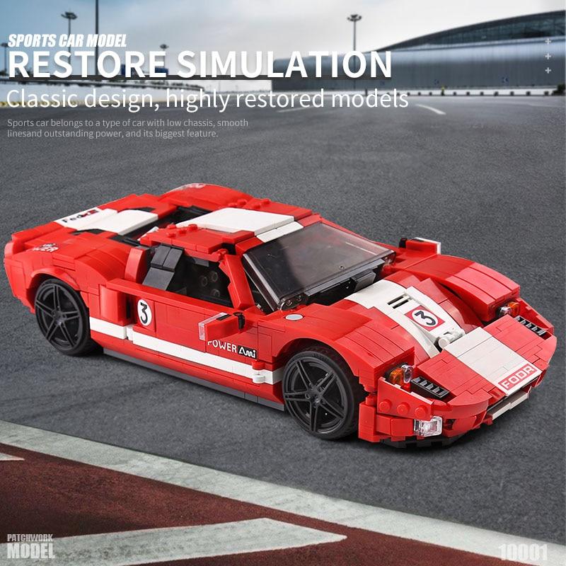 MOULD KING 10001 Red Phanton Ford GT Racing Car