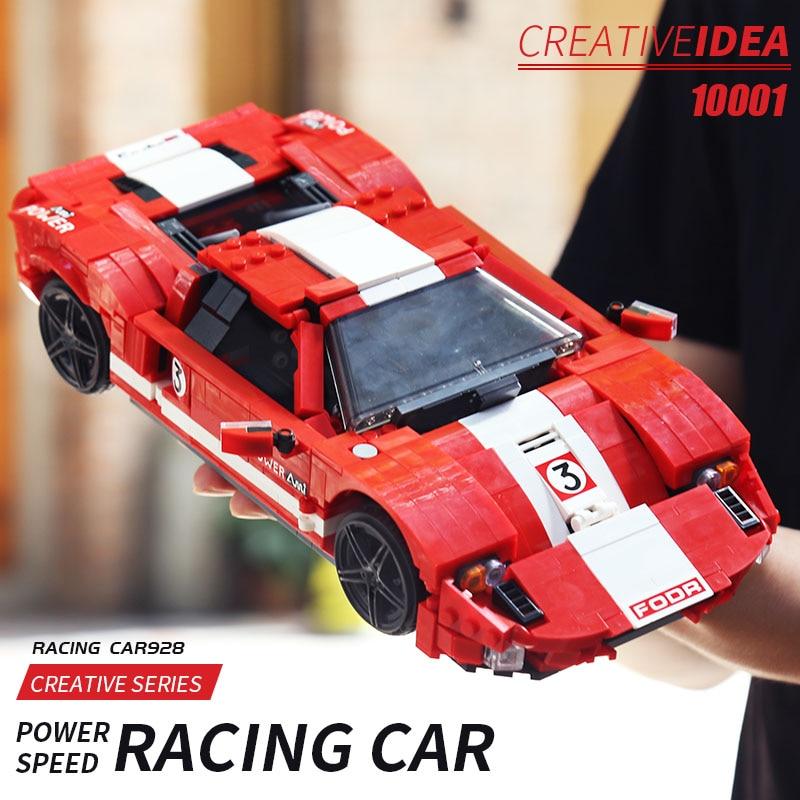 MOULD KING 10001 Red Phanton Ford GT Racing Car