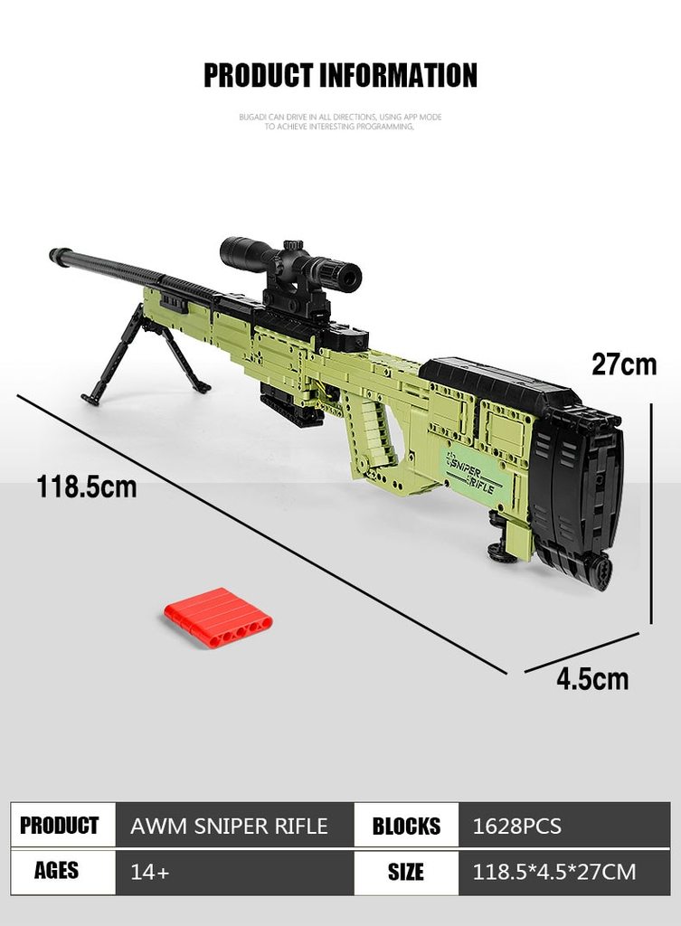 MOULD KING 14010 AWM Sniper Rifle