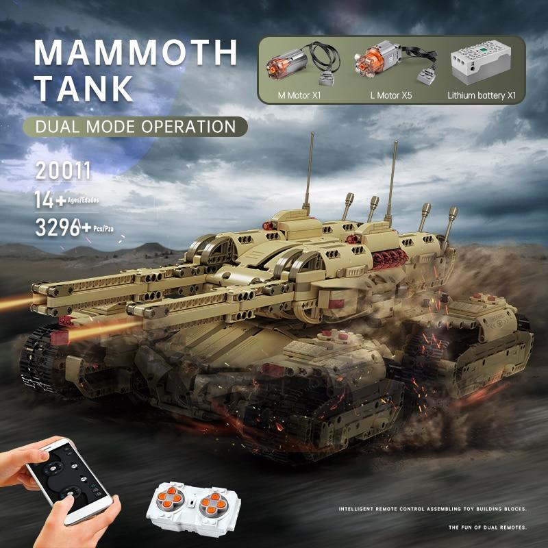 MOULD KING 20011 RC Red Alert Mammoth Tank