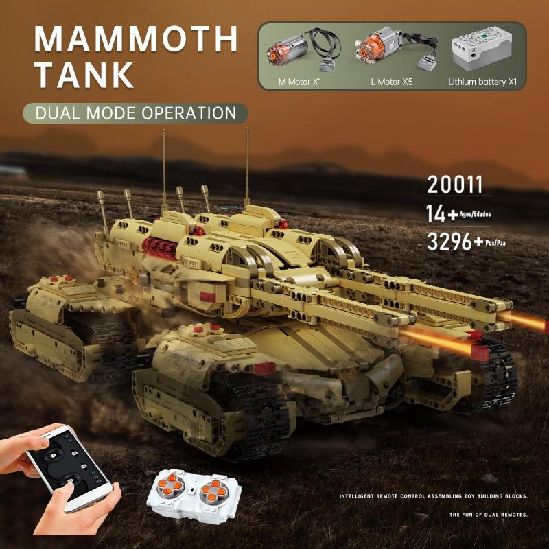 MOULD KING 20011 RC Red Alert Mammoth Tank