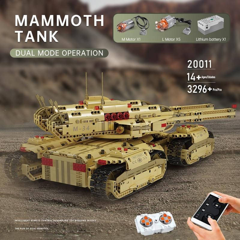 MOULD KING 20011 RC Red Alert Mammoth Tank