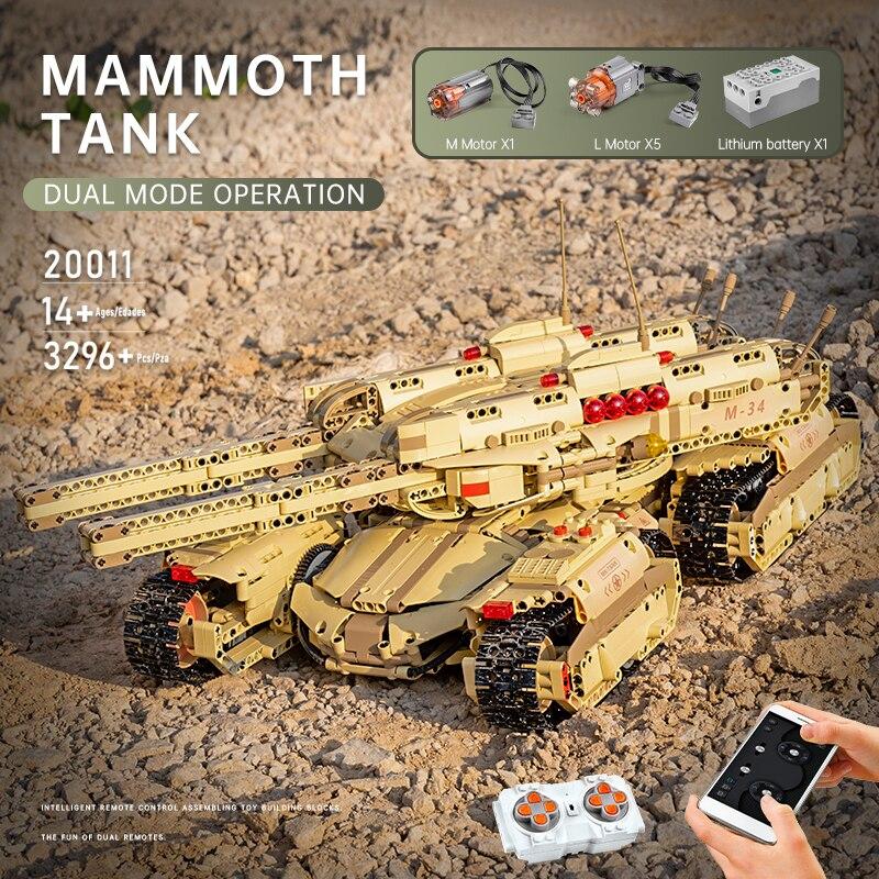 MOULD KING 20011 RC Red Alert Mammoth Tank