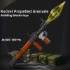 MOULD KING 14017 Rocket Propelled Grenade RPG Grenade Launcher Technical Battle Rifle Simulation Gun Weapon Bricks 1 - MOULD KING Block