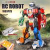 MOULD KING 15037 MK Voltron Robot 2 Remote control toys Technical Building Blocks for Kids Birthday 4 - MOULD KING Block