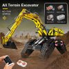 MOULD KING 17018 Technical Car Building Sets All Terrain Excavator Clawler Truck Bricks Toys RC Engineering 1 - MOULD KING Block