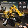 MOULD KING 17018 Technical Car Building Sets All Terrain Excavator Clawler Truck Bricks Toys RC Engineering 3 - MOULD KING Block