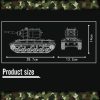 MOULD KING 20026 Military World War II KV 2 Tank Toys Building Blocks Bricks Remote Control 5 - MOULD KING Block