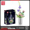 Mould King 10009 Flower Bouquet Building Block The Colorful Rose with Vase Model Assembly Flower brick - MOULD KING Block