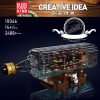 Mould King 10066 Pirate Ship Building Block The Queen Anne s Revenge in A Bottle Model 2 - MOULD KING Block