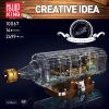 Mould King 10067 Ship in A Bottle Building Block The The Flying Dutchman Pirate Ship Model 3 - MOULD KING Block