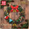 Mould King 10073 10074 Christmas Wreath Building Block Eucalyptus Wreath and Dried Flower Wreath Model Kids 1 - MOULD KING Block