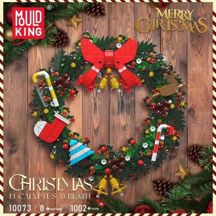 Mould King 10073 10074 Christmas Wreath Building Block Eucalyptus Wreath and Dried Flower Wreath Model Kids 1 - MOULD KING Block