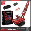 Mould King 15070 Technical Car Building Block The RC Motorized Red Liebherred Crawler Crane Model Assembly - MOULD KING Block