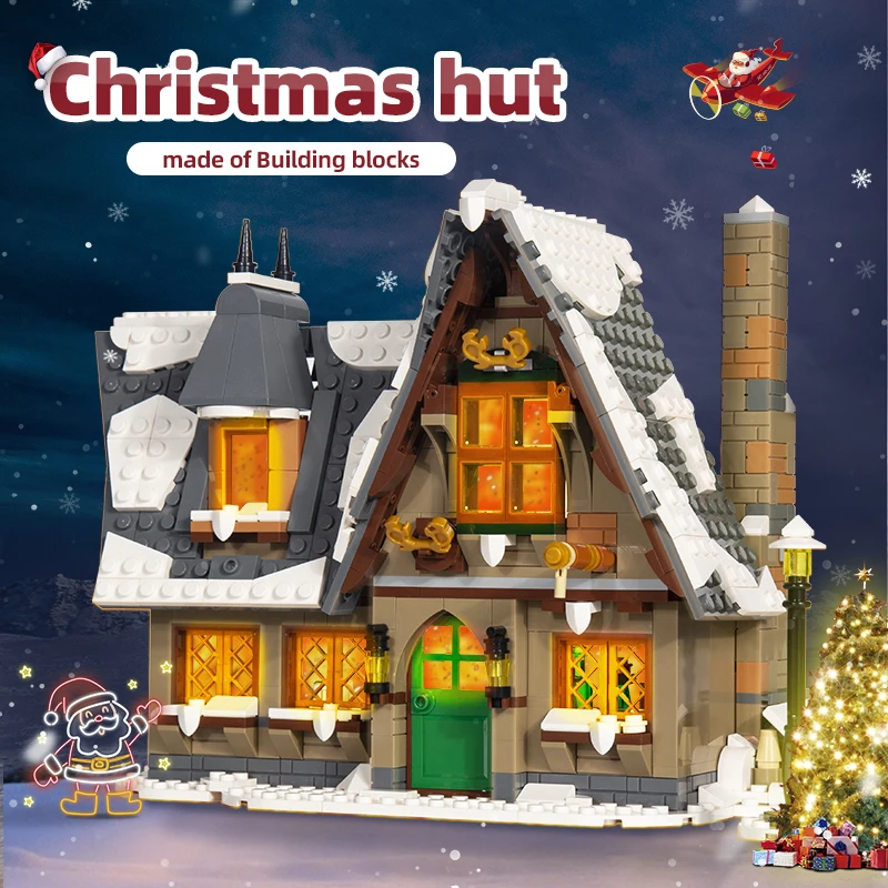 Mould King 16049 Creative Toys Christmas Cottage House Building Blocks for Adults MOC Bricks Construction Kits 1 - MOULD KING Block